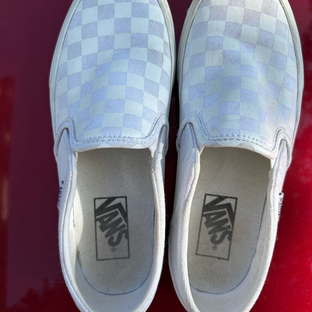 Vans  Slip-On Shoes - White Checkered